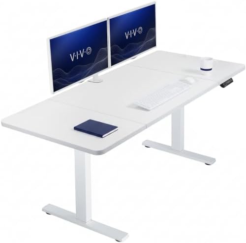VIVO White 60 x 30 in Standing Desk, DESK-KIT-1W6W-30