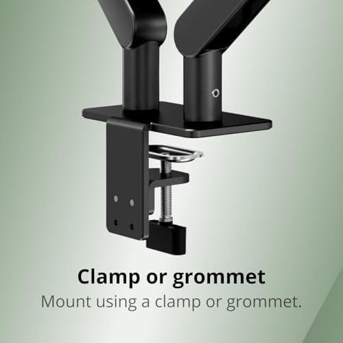 AOC Dual Monitor Stand Arm Desk Mount for 17-34 Inch Monitors, AM420G