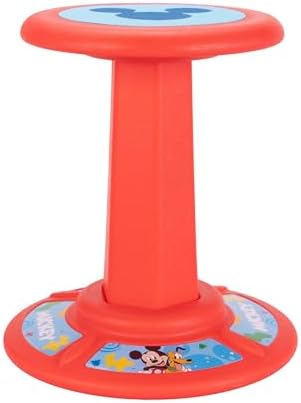 JAKKS Pacific Kid's Mickey Mouse Wiggle Stool Wobble Stools for Seating - Active Learning Stool for Kids, Sitting Balance Chair, Kids Stand Up Stool, Seating Wobble Chair