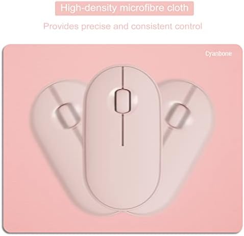 Pink Mini Mouse Pad Small Size for Home Office, Portable Mousepad for Women