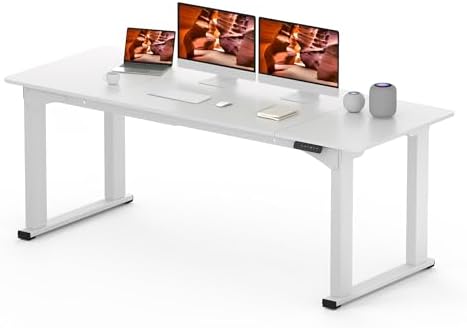 79''x31'' 4 Leg Large Standing Desk,Electric Desk for Home Office