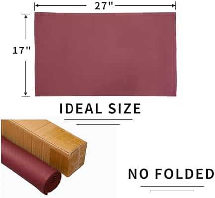 Non Slip Recliner Headrest Protector Washable Faux Leather Headrest Covers for Recliner Chair Waterproof Couch Head Rest Covers for Sofa,Furniture,Office Chair,Theater Seat (Burgundy)