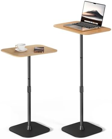 Viozon Floor Laptop Stand for Bed,Laptop Table, Small & Portable Standing Desk with Adjustable Height 26.7"-36.62", Quick Installation for Office,Conference Room,Living Room,Home Office,Bed/Sofa Side
