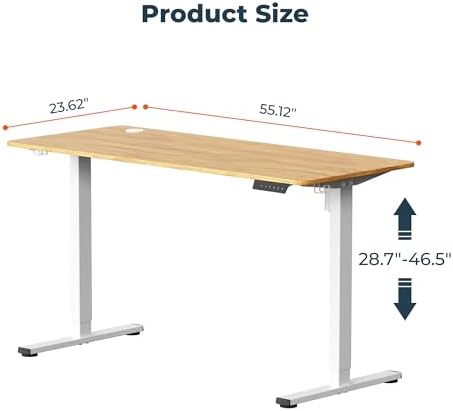 55''x 24'' Standing Desk Electric Adjustable for Home Office