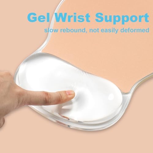 Cooling Mouse Pad with Gel Wrist Rest Support, Ergonomic Desk Accessories