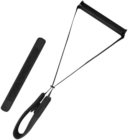 Adjustable Cervical Neck Support Stretcher, Soft Skin-Friendly Portable Neck Relaxation Tool with Durable Nylon Tape and Anti-Slip Handle, Adjustable Fit for Home Office Daily Neck Care, Black