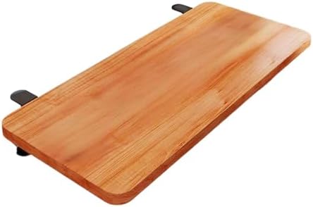 Desk Extension Board Clamp-on Keyboard Tray Portable Ergonomic Arm Rest Expansion Platform for Home Office- Brown
