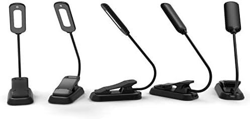 ZYK Book Light, 12 LED USB Rechargeable Reading Light with 3-Level Brightness for Eye Protection Night Reading Lamp