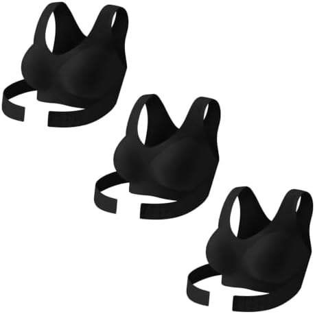 Posture Corrector Bras Women Front Closure Cross Back Wireless Posture Bra
