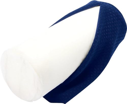 Carex Memory Foam Cervical Neck Pillow, Round - Contoured Design to Support_Neck and Shoulders, Relieve Pain and Pressure, Neck Roll Pillow for Sleeping, Memory Foam, 1 Count (Pack of 4)