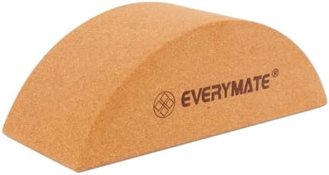 EVERYMATE Cork Balance Board Kit, Foot & Ankle Strengthener with Massage Roller/Ball,Balance Board Half & Half-Moon Ball, for Enhance Mobility & Prevent Falls Improve Foot Function for Home/Office/Gym