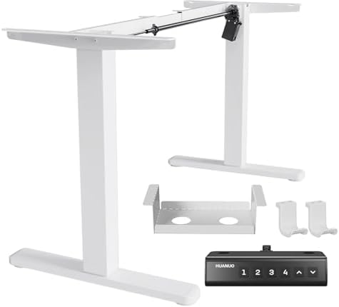 HUANUO Standing Desk Frame with Brushless Motor for Max 75 x 35 inch Tops
