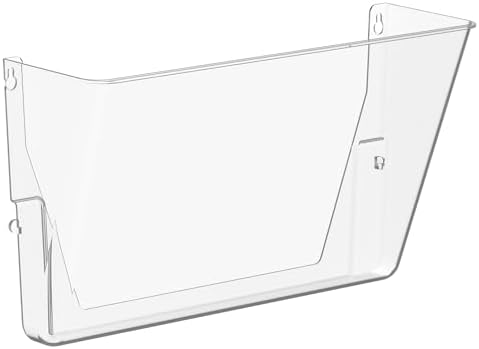 Gawerk Single Pocke Wall Mount File Holder Organizer (Clear, 1 Pack)