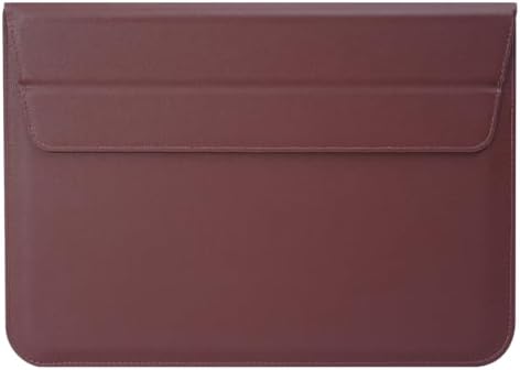 PU Leather Laptop Sleeve Case with Stand for 2026 MacBook Neo 13 A3404, 2026-2022 Air13.6'' M5 A3449 M4 A3240 M3 A3113 M2 A2681, 2018-2021 Air 13'', Laptop Bag for 2016-2022 Mac Pro13, Brown