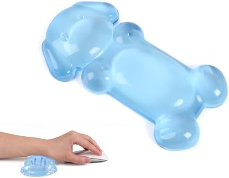 Gel Mouse Wrist Rest, Blue Dog Wrist Support for Mouse, Cute Ergonomic Wrist Rest for Mouse Wrist Pad, Comfortable Pain Relief for Typing and Gaming