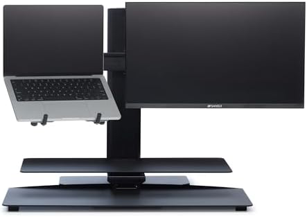 Perfect POSTURE Standing Desk Converter - Laptop & Monitor Riser - 18" Lift
