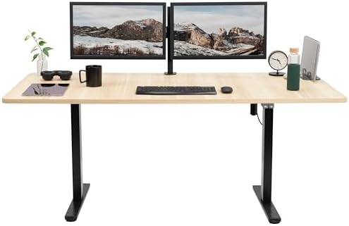 VIVO Light Wood 71 x 30 in Standing Desk, DESK-KIT-0B7C