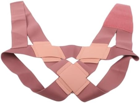 Minhe Invisible Posture Corrector Breathable Elastic Mesh Invisible Back Steady For Women Men Spinal Support to Improve Slouch(Pink S)