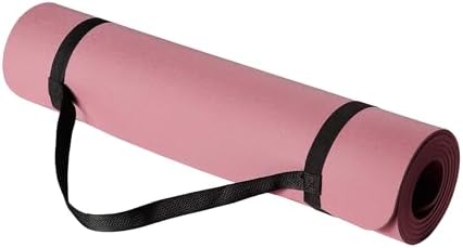 Amazon Basics 1/4 Inch Thick TPE Exercise Yoga Mat with Carrying Strap