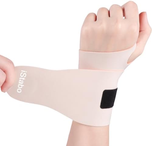 Wrist Brace Support for Carpal Tunnel Pain Relief, Ultra Thin Elastic for Tear, Ulnar Wrist wraps Repetitive Wrist Use Injury, Fit Left or Right Hand, Small and Medium Hands Sizes