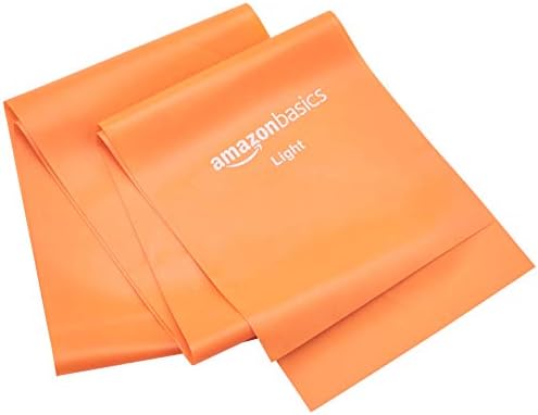 Amazon Basics Resistance Bands for Stretching, Strength Training and Exercise, Set of 3, Orange/Green/Pink