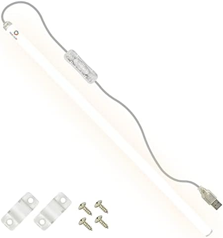 TrueColor USB LED Under Cabinet Light Bar, Frosted Cover, 24 in, Soft White