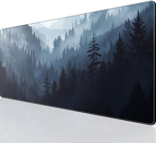 KTRIO Large Gaming Mouse Pad, Desk Mat, 31.5 x 11.8 in, Cloud Forest, XL