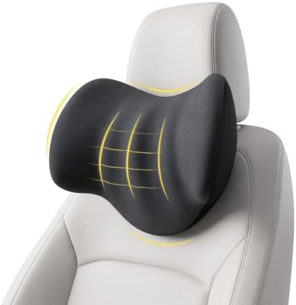 Car Headrest Pillow for Drivers: 100% Memory Foam