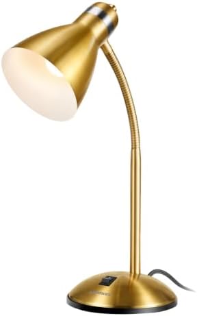 LEPOWER Metal Desk Lamp, Adjustable GooseNeck Reading Light for Bedroom