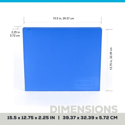 Bosu Balance Pad, Exercise Mat for Improved Balance, Gymnastics and Yoga, Blue