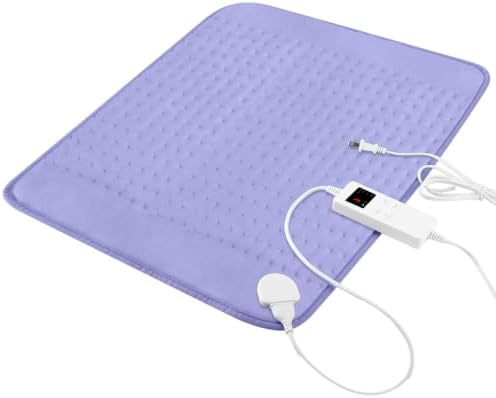 Heating Pad for Back, Neck, Abdomen, Fast Heating Electric Pad for Neck and Shoulders, Soft Dry/Moist Therapy, Auto Off Timer, Cozy Mother' s Day Gift Perfect for Women/Moms