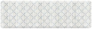 House of Noa Nama Standing Mat – Anti-Fatigue Cushioned Kitchen Mats for Floor | Ergonomic Bounce-Back Foam Kitchen Mats | Anti-Fatigue Mats for Kitchen & Standing | Sloan Peri Blue | 22" x 72"