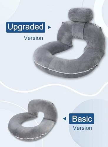 INSEN Reading Pillow, Back Pillow for Sitting in Bed and Couch, Gaming Pillow for Adults, Sit Up Support for Bed