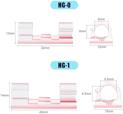 XHF 35pcs Large Self Adhesive Cable Clips Clear,Wire Clips Cable Management Wire Organizer Cord Holder for Under Desk, Car, Wall, TV PC Ethernet Cable