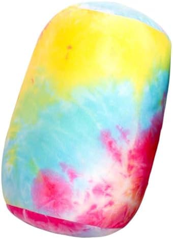 Neck Roll Pillow Tube Microbead Pillows Body Sopport Microbead Bolster 7 and 12Inches Travel Pillows for Chair Sleeping Car Seat Emotional Colorful Dormroom Accessory(Tie Dyeing)