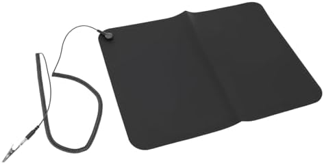 Jeffergarden Grounding Mat Pad, 11.81x15.75in PU Desk Pad for Static