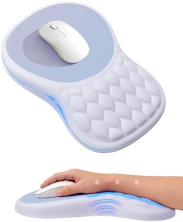 Ergonomic Mouse Pad with Sloped Memory Foam Wrist Rest