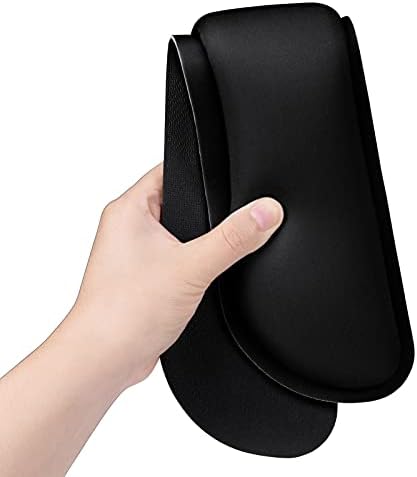 Dapesuom Enlarge Keyboard Wrist Rest, Memory Foam Wrist Cushion for Desk Mats Support, Cute Typing Pain Relief Keyboard Mouse Pad Rests Set with Non-Slip Base for Gaming Laptop Office, Jet Black