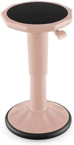 GLACER Wobble Stool, Height Adjustable 16.5-24" Flexible Seating (Pink)