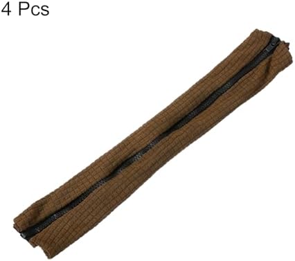 uxcell 4pcs Office Chair Arm Covers, Office Chair Armrest Covers Stretchable Computer Chair Arm Covers Protectors for Office Gaming Chair, Brown