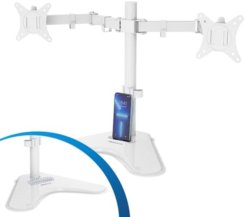 Mount-It! Dual Monitor Desk Stand Mount for 2 Screens VESA 75x75 & 100x100