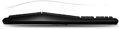 Adesso WKB-1500GB Wireless Ergonomic Keyboard and Laser Mouse, Black