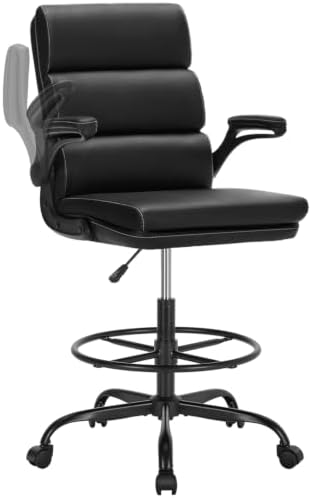amseatec Drafting Chair, Tall Office Chair with Footrest for Standing Desk