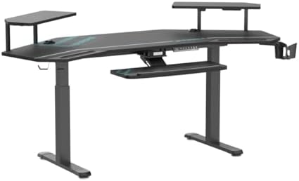 EUREKA ERGONOMIC Gaming Desk, 72" Electric Standing Desk with Keyboard Tray