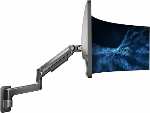 VIVO Premium Ultrawide Monitor Counterbalance Wall Mount for up to 49 inch Screens, Holds 44 lbs, Full Motion, Max VESA 100x100, Black, MOUNT-V101V