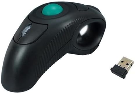 Trackball Mice for Laptop 2.4G Air Mouse Ergonomic Trackball Handheld Finger USB Mouse
