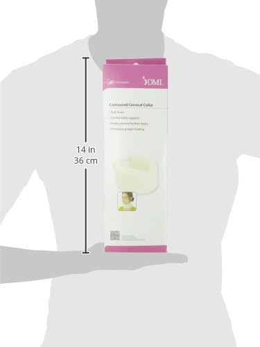 DMI Foam Cervical Collar Comfort Neck Support, Medium, 3-Inch Width, White