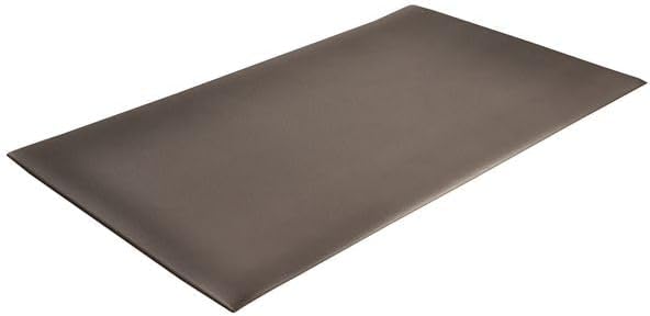 NoTrax 413 Blade Runner Safety/Anti-Fatigue Mat with Dyna-Shield PVC Sponge, 3' Width x 5' Length x 1/2" Thickness, Black