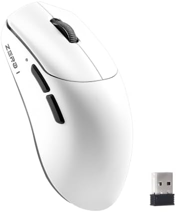 Zero1 Pro Wireless Gaming Mouse,24K DPI White Mouse