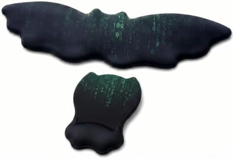 Ergonomic Keyboard and Mouse Wrist Rest Set, Hacker Code